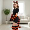 Complete Costume Add On Kit With Soft Faux Furs Headband Tail Leg Warmers Practical Polyester For Cosplay Enthusiasts