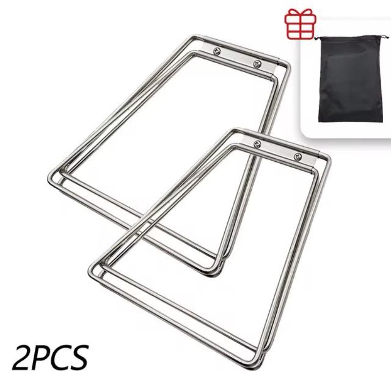 Stainless Steel Storage Rack, Outdoor Insulated Box Bracket, Camping Picnic Foldable Container Support rack