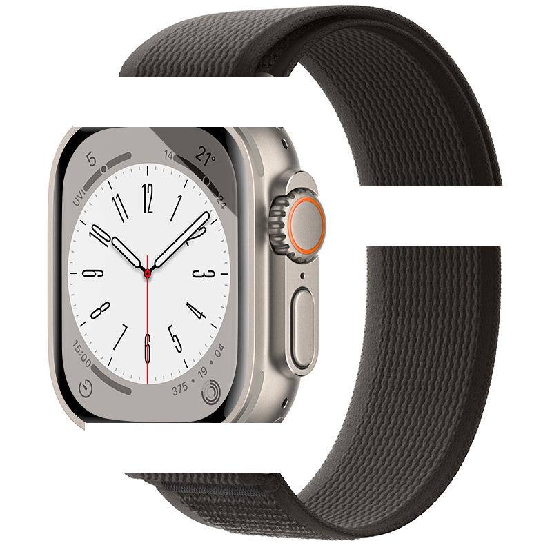 Apple Watch Ultra 10/9 Nylon Woven Velcro Trail Loop Strap