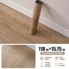 1pc 118.11in Self Adhesive Matte Floor Stickers Home Decoration Kitchen Bathroom Wardrobe Floor Wood Grain Floor Stickers