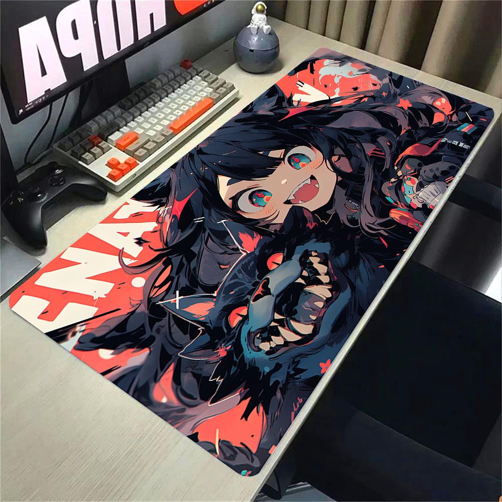 Girls and Cat Xxl Mouse Pad 900x400 Kawaii Anime Girl Deskmat Pc Gaming Accessories Computer Offices Non-slip Mousepad Keyboard