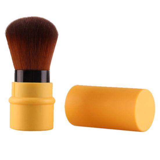 Fashion Retractable Blush Blusher Foundation Face Powder Cosmetic Makeup Brush