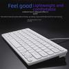 "Ultra-Thin Silent USB Keyboard: Compact Wired Chocolate Design for Office & Business"