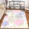 Colorful Swirl Cloud Pattern Rug Non-slip rug suitable for living room and bedroom sofas
