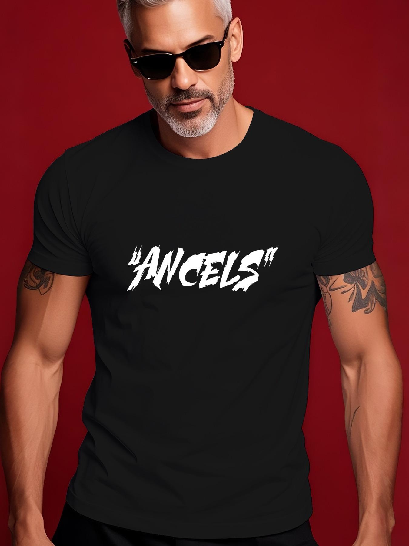ANCELS Graphic Tshirt Graphic Tshirt - Beige Streetwear Tee L