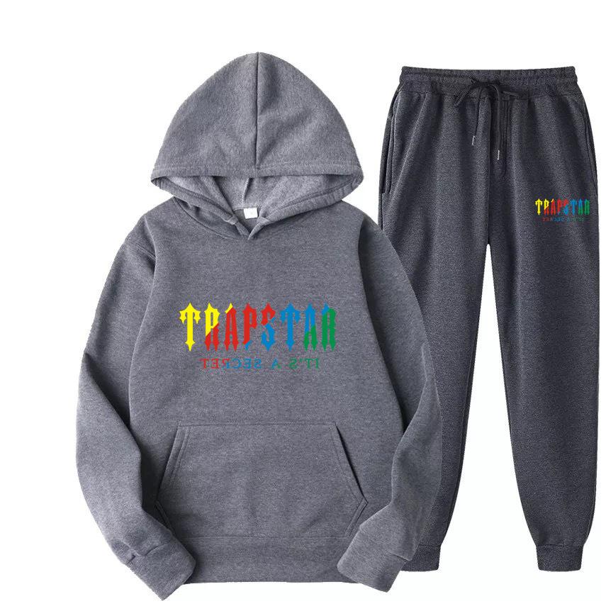 Men's Women's Hoodie Sweatpants 2-piece Sports Set Casual 16 Color Print