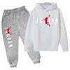Kids Leisure Letter Print 2pcs Hoodie+Pants Tracksuits 3-13 Years Boys Girls Spring Autumn Outfits Streetwears Children Clothes