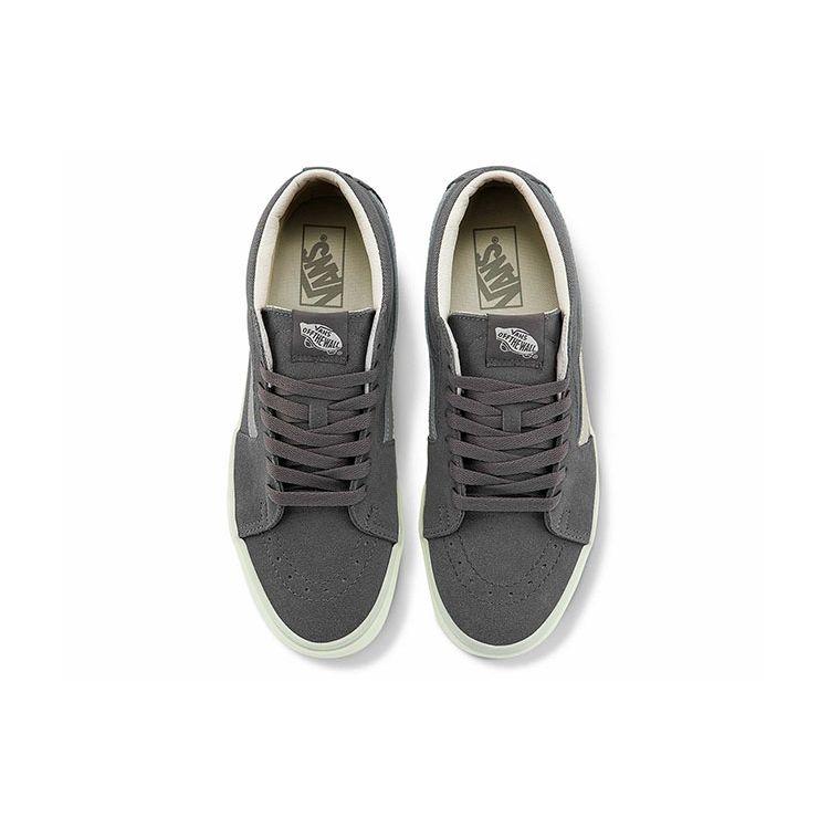 Vans Sk8 Non-Slip Durable Mid-Top Skate Shoes Unisex Skate Shoes Gray VN0A3WM3ABD