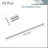 Uxcell Set of 304 Stainless Steel X Metal Round Lathe for Model DIY Metalworking 10-Piece Rods, 4.5mm 153mm, Bars, Material, Airplanes, Cars, Ships,