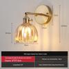 Nordic Amber Glass Wall Lamp - Green Retro Style for Restaurant, Coffee Shop, or Bedside