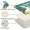 1Pcs Festive Easter Bunny Print Waterproof Non-Slip Thick Cushioned Kitchen Mat Heavy Duty Comfort Standing Mat for Kitchen Bathroom