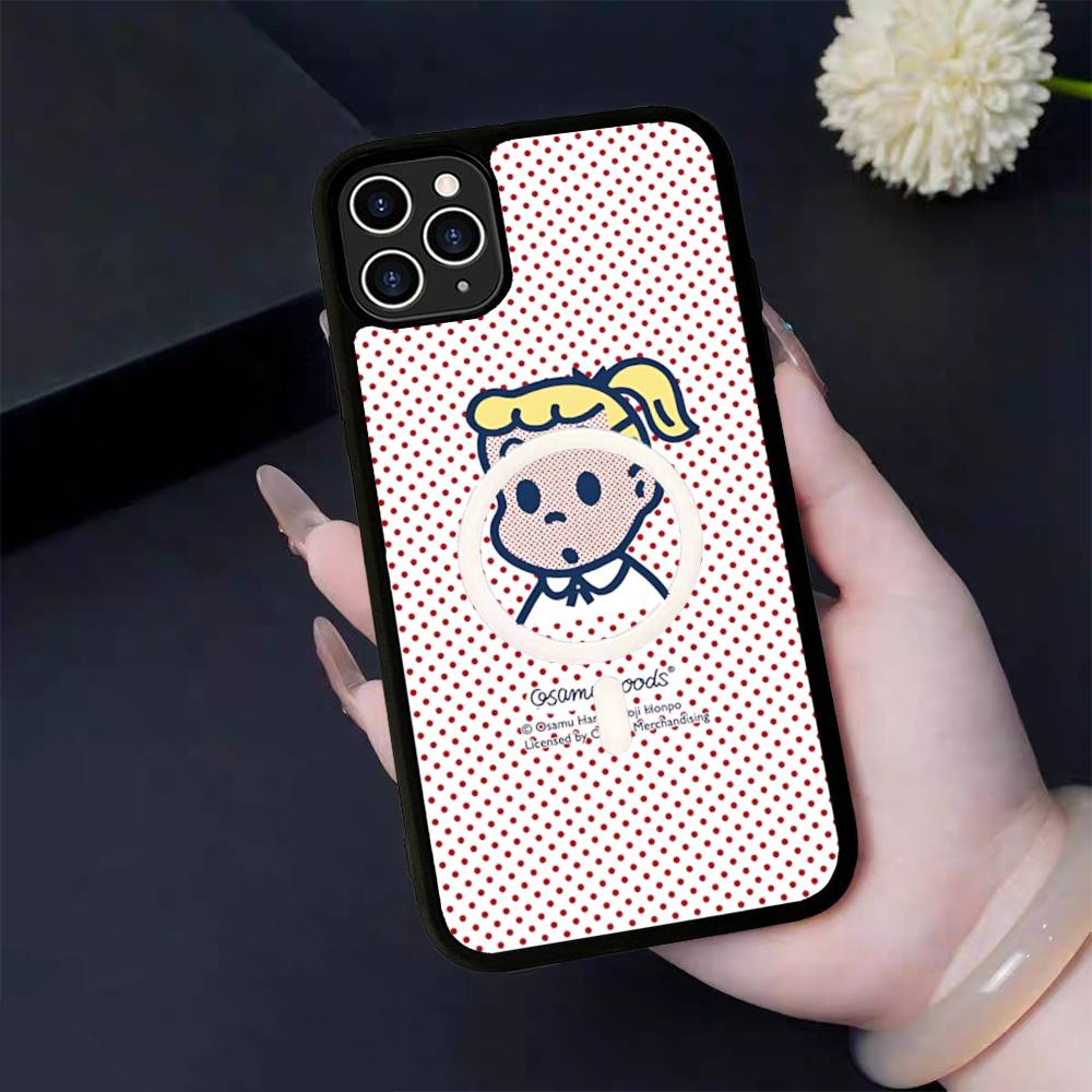 Kawaii O-OSAMU-G-GOODS Cute For Magsafe Magnetic Case For IPhone 17 Air 16 15 14 13 12 11 Pro Max Plus Wireless Charging