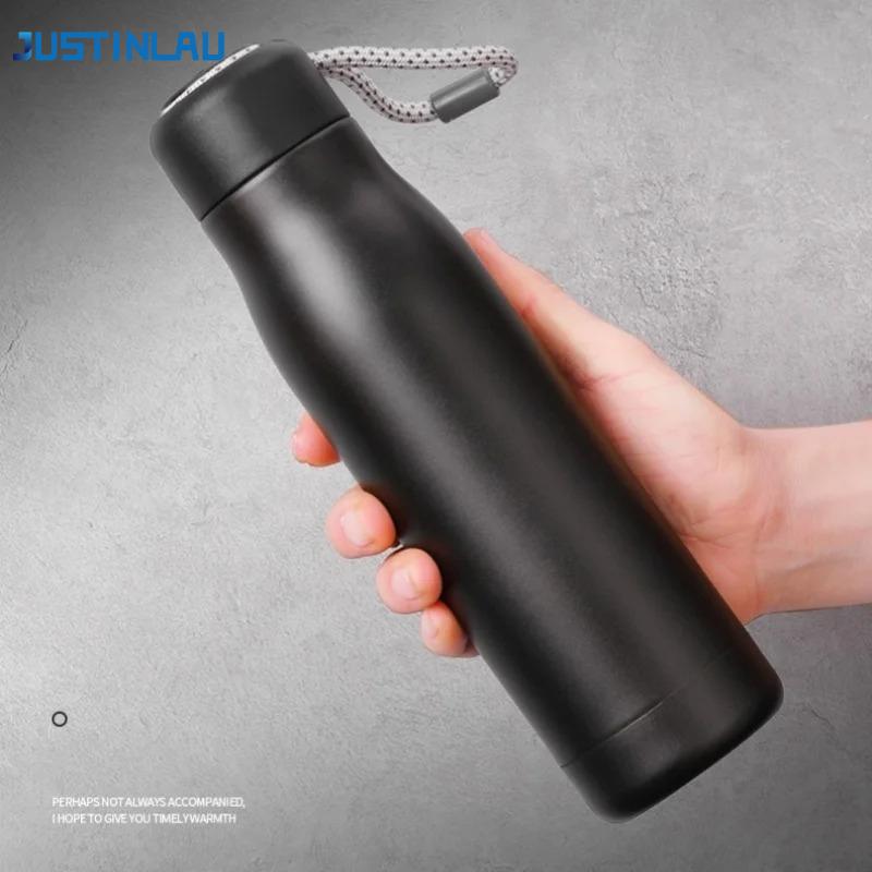 400/550ML Thermo Bottle Vacuum Flasks with Rope Stainless Steel Outdoor Travel Cups Portable Thermal Water Bottles