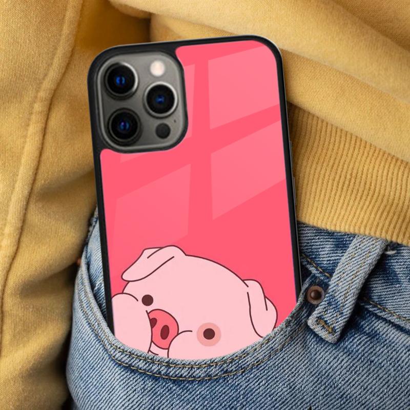 Cartoon Pig Piggy Soft Phone Case for iPhone 17 Air 16e Pro Max 15 Pro 13 14 Plus 11 12 MagSafe Magnetic Coque