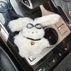 Car Interior Decoration Rearview Mirror Hanging Decor Long Eared Rabbit Ornament