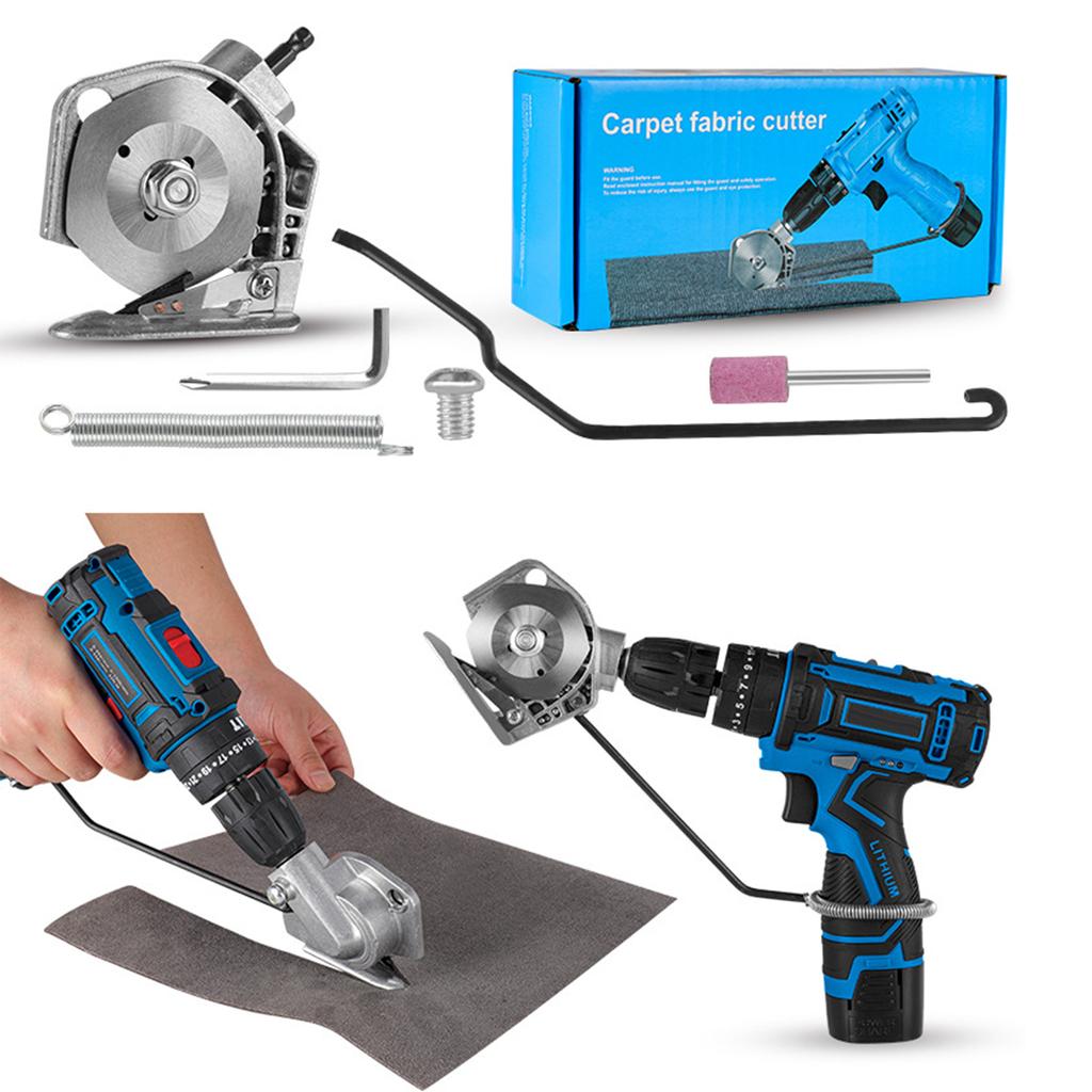 Foarfece rezistente din oțel inoxidabil Burghiu electric la foarfecă pentru pânză Perfect pentru pasionații de bricolaj și meșteșugari Ușor de utilizat