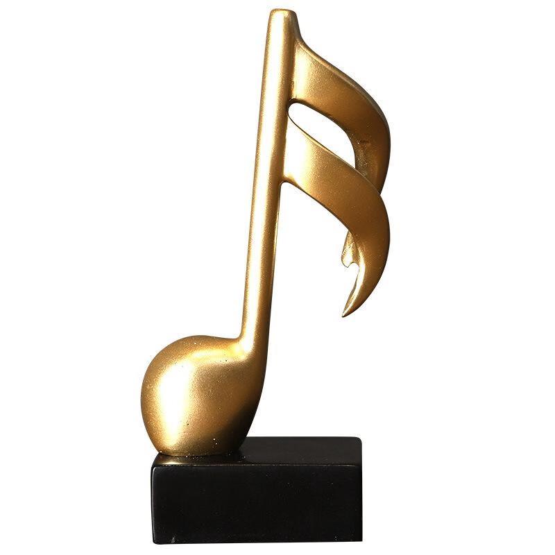 Ruijie Minimalist Resin Music Note Ornament Set