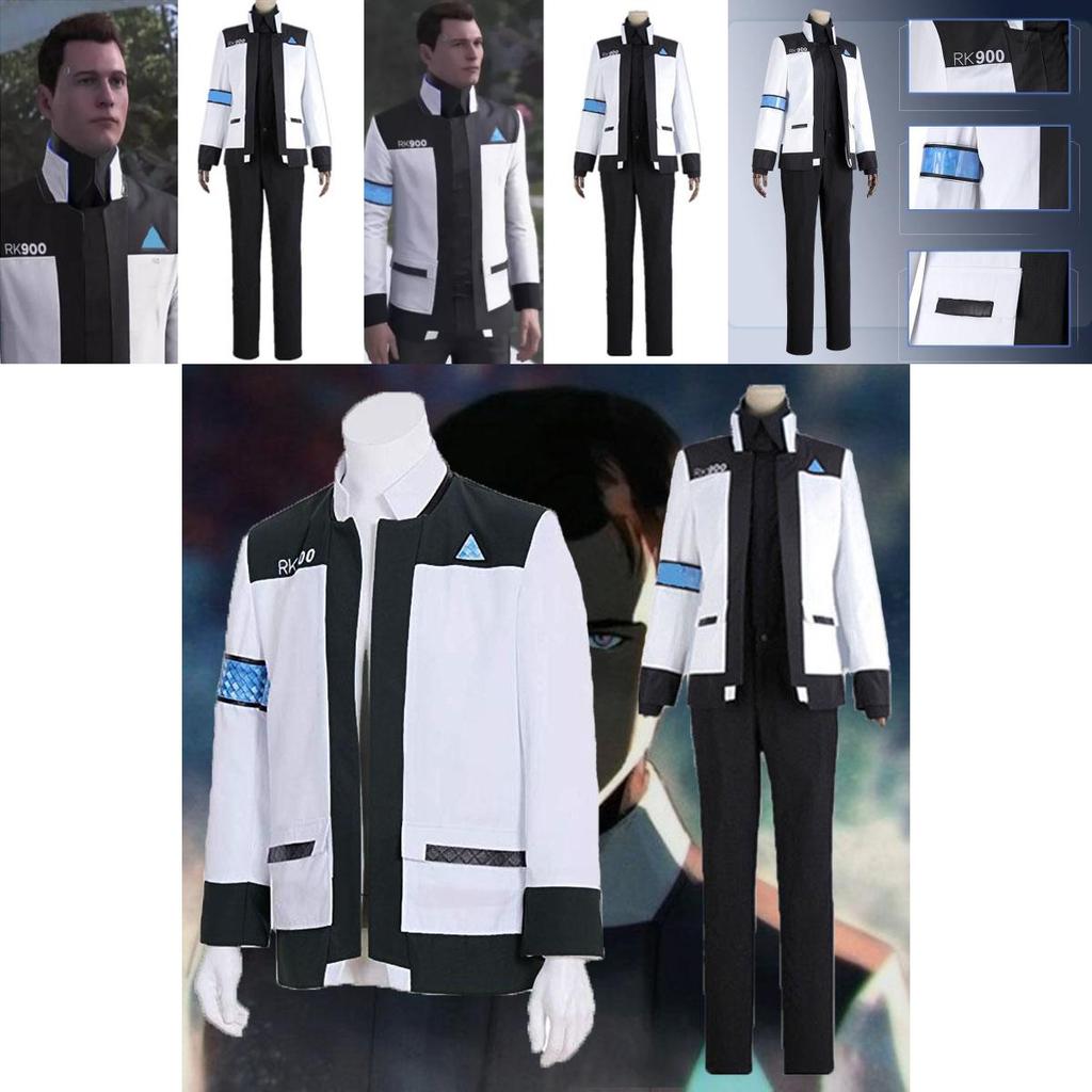 Detroit Become Human Connor Rk900 Jackets Uniform Cosplay Costume Full Set With Exquisite Workmanship And Breathable Comfort