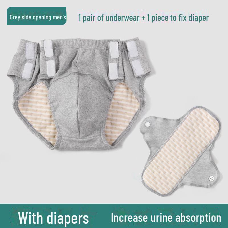 Washable Elderly Incontinence Underwear - Anti-Leak Bed-Rest Care Diaper 