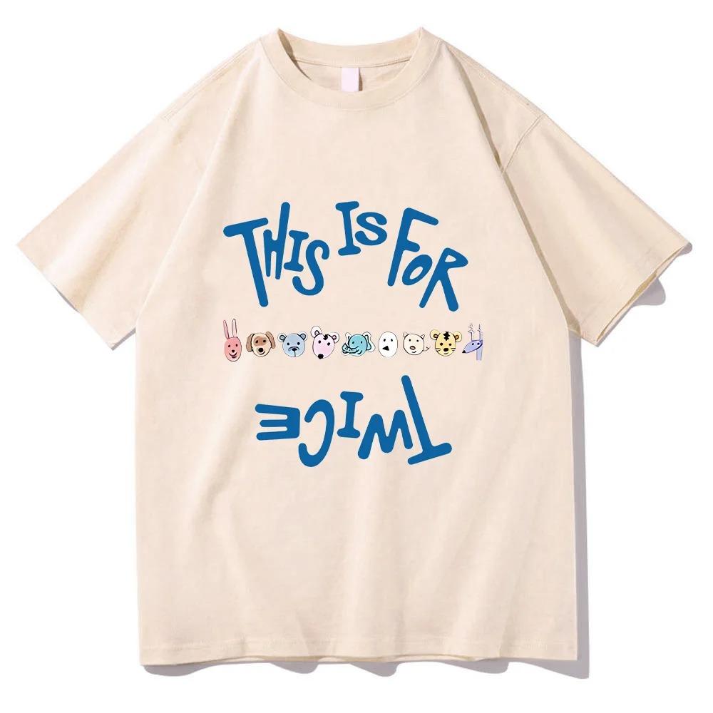 2026 Twice THIS IS FOR The Album T Shirts Kpop Twice Lovelys Korean Style Tees Adorable Fashion Women Men Music Cotton Loose Tops