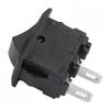 10PCS For Mini Rocker Switch 2 Pin ON OFF SPST Black Red for Cars Household Use