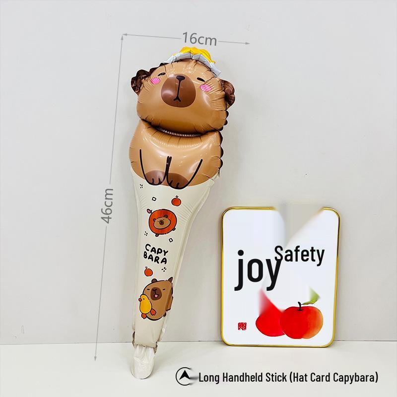Cartoon Capybara Balloon - Children's Birthday Party Decoration