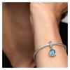Pandora Murano Glass Cute Octopus Blue 925 Silver Crystal Accessories Unisex Couple Style 791694C01