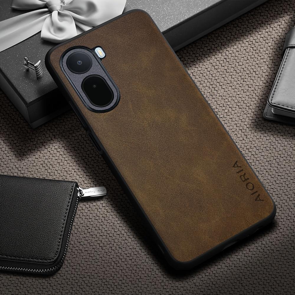 Phone Case: Luxury Retro Synthetic Leather Phone Case for Xiaomi Redmi A7 Pro A5 A3 4G Matte Soft Bumper Hard Back Cover Fashion Protective Case