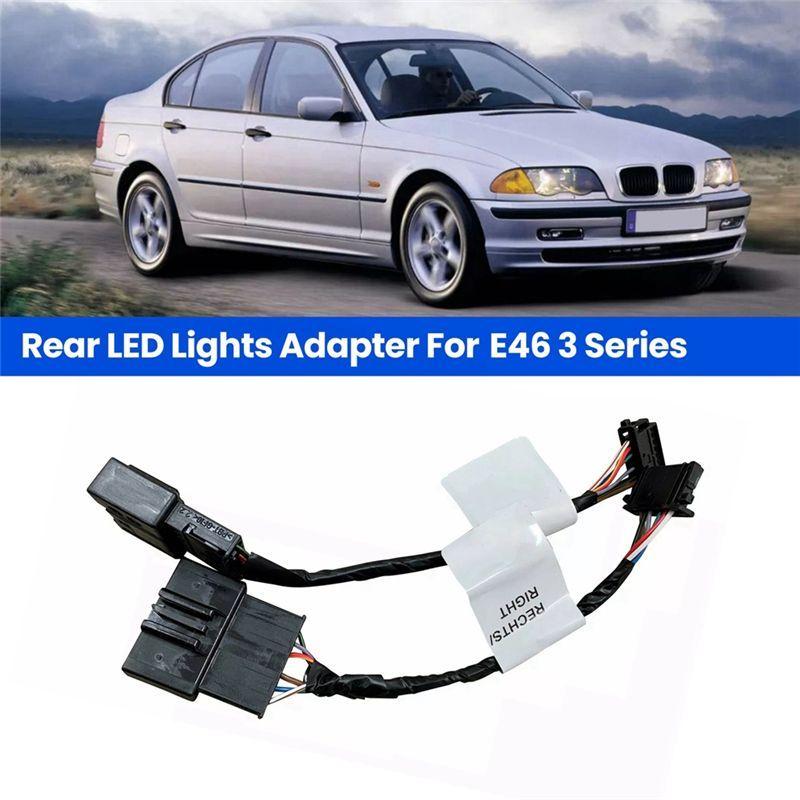 G9-For BMW E46 3 Series Car Rear LED Lights Adapter Cable Set 61120153650