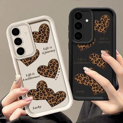 Custodia per Telefono con Cuori e Fiocco Stampati Per Samsung Galaxy S25 Edge S24 FE S23 S22 Ultra Plus A17 A56 A36 A16 A15 A55 A54 A53 5G Copertura Morbida per Telefono