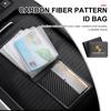 Car Carbon Fiber Driver Holder License ID Card Bag For Porsche Cayenne Panamera Macan 911 718 Taycan Boxster Cayman 918 Pajun