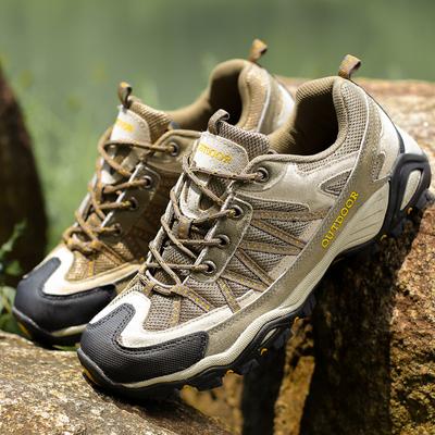 Chaussures d'alpinisme d'extérieur pour hommes grande taille, chaussures de sport de voyage à la mode, bottes de randonnée respirantes en maille