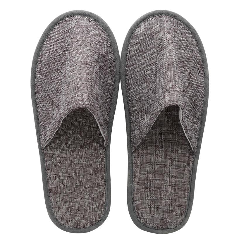 High-End Anti-Slip Bathroom Slippers with PVC Sole for Guest Use