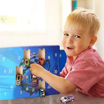 Adventskalender 2025 Weihnachtsfahrzeuge Spielzeug 24 Tage Weihnachts-Countdown-Kalender Weihnachts-Adventskalender Geschenk für Kinder Jungen