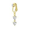 Non-Piercing Butterfly Fake Belly Piercing Butterfly Clip On Umbilical Navel Crystal Fake Piercing Fake Clip Belly Button Rings