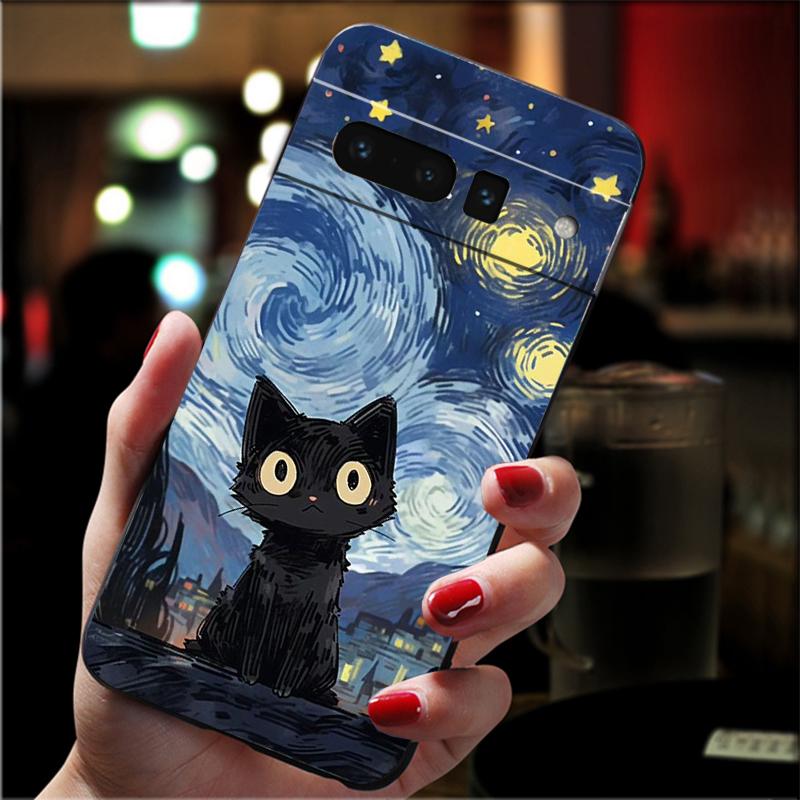 

Van Gogh Sunflowers Cat Phone Case For Google Pixel 10 Pro 9 Pro XL 9A 8 7 6 Pro Pixel 8A 7A 6A Pixel 8 7 6 5 Google Pixel 8a