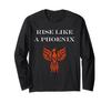 Humor Phoenix Animals Simple Fire Bird Rise Phoenix Long Sleeve T-Shirt