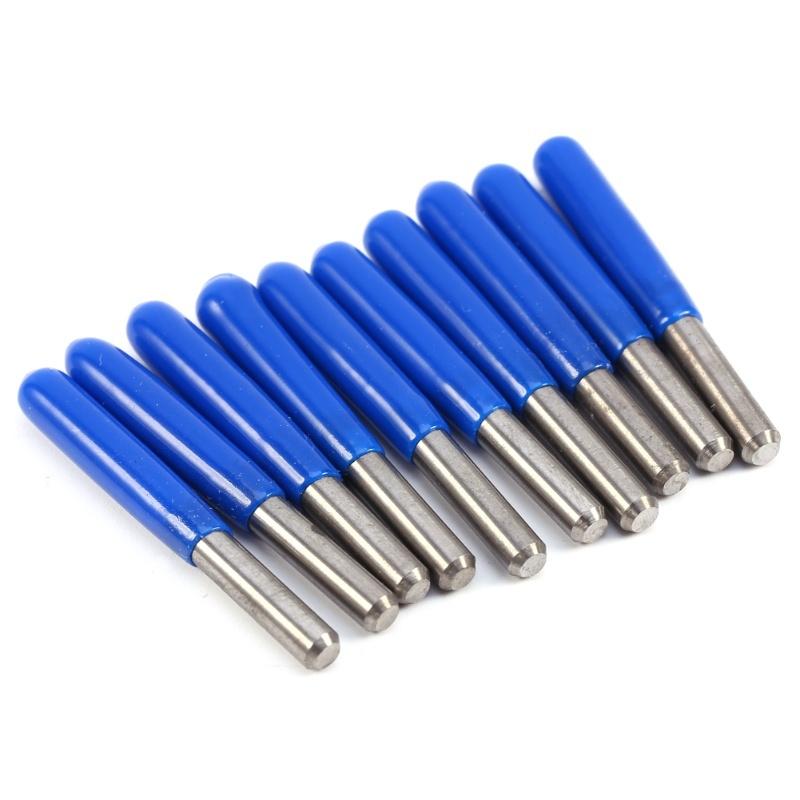 10Pcs 3.175mm 0.1mm Carbide PCB Engraving CNC Router Bit Grinding Sculpture Tool