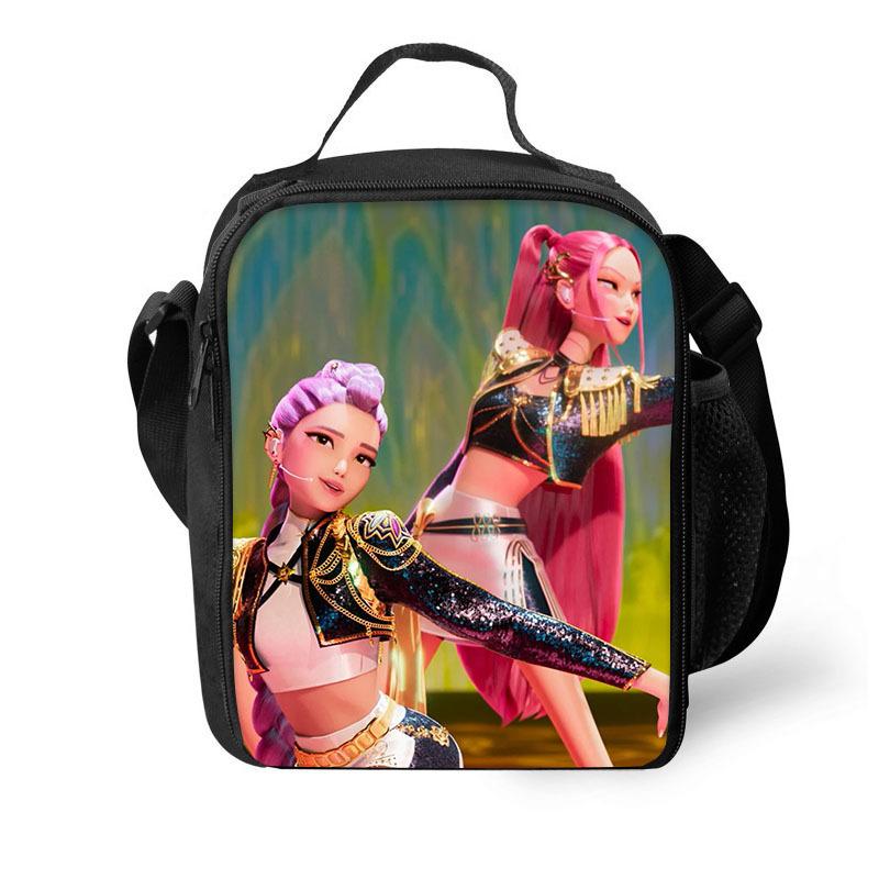 KPop Demon Hunters Lunch Bag for Students and Children - Ice Pack 6274 KTB Witch Hunters Ice Pack