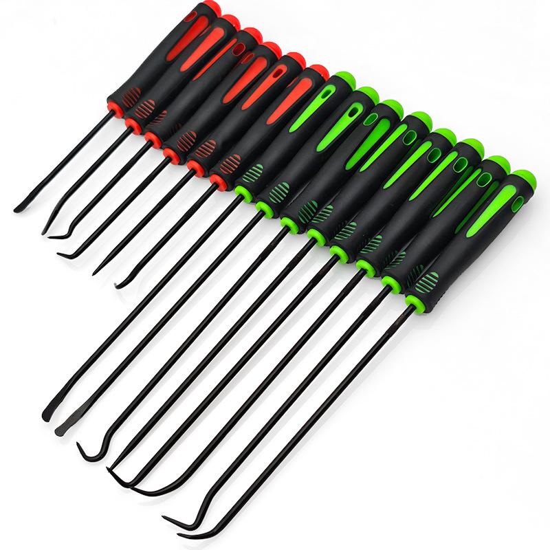 High Precision Auto Car Oil Seal/O-Ring Gasket Puller; 4/12Pcs Mini Hooks Set For Professional Use