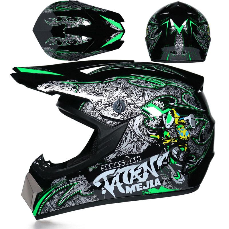 Four Seasons Motorcycle Off-road Helmet for Men and Women, Electric Bike Helmet, Mountain Bike Off-road Helmet, Racing Speed Descent Pedal