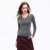 Women's Faux Two-Piece Wool Blend Pullover Sweater