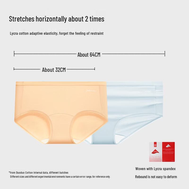 Duoduomian Damen Antibakterielle Slips aus reiner Baumwolle
