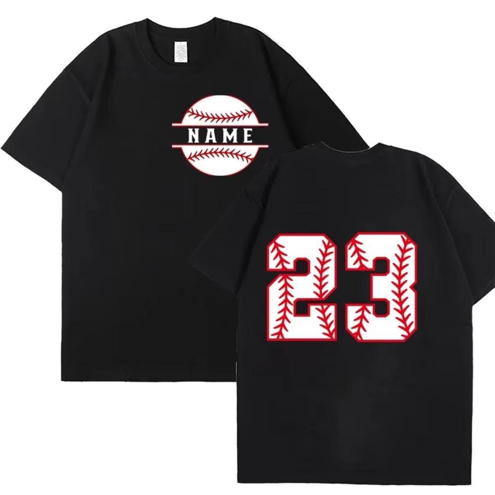 

Бейсбольная футболка с именем и номером для женщин и мужчин, индивидуальные бейсбольные футболки, футболки Game Day, футболки унисекс, бейсбольные топы The Season XXXXXL чёрный