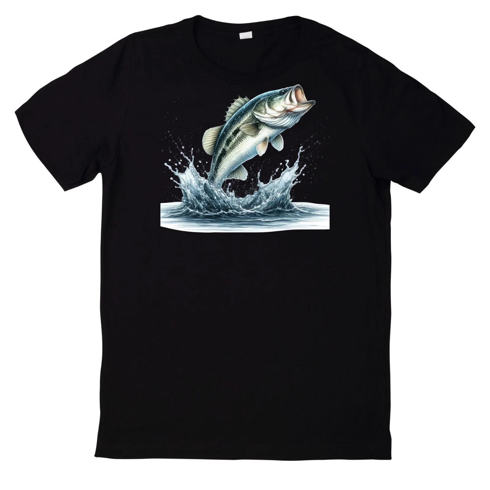 T-Shirt Lustiges Angler Fisch Motiv S