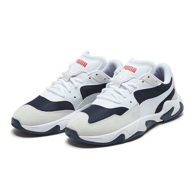 Puma Storm Adrenaline Sports Durable Low-Top Casual Shoes Unisex Casual Shoes Black White 369797-01