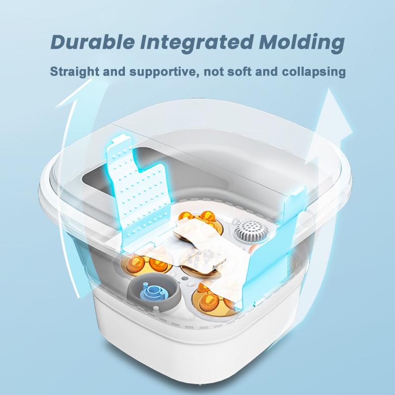 JINKAIRUI Foot Bath Foldable Fully Automatic Foot Massager Roller Electric Foot Bucket Hot Compress Foot Massage Machine