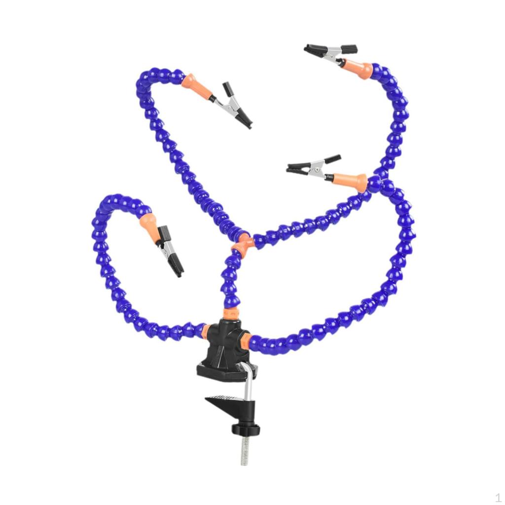 Adjustable Soldering Station with Secure Clamp for Precision Work