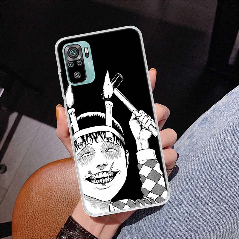Horror Comic Junji Ito Tomie Tees Cover Phone Case For Xiaomi Redmi Note 10 Pro Max 10S 9 9S 9T 8 8T 11T 11S 11 5G 11E 7 6 5 4X