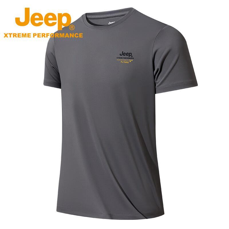 JEEP Men s Outdoor Lightweight Breathable Crew Neck T-Shirt M